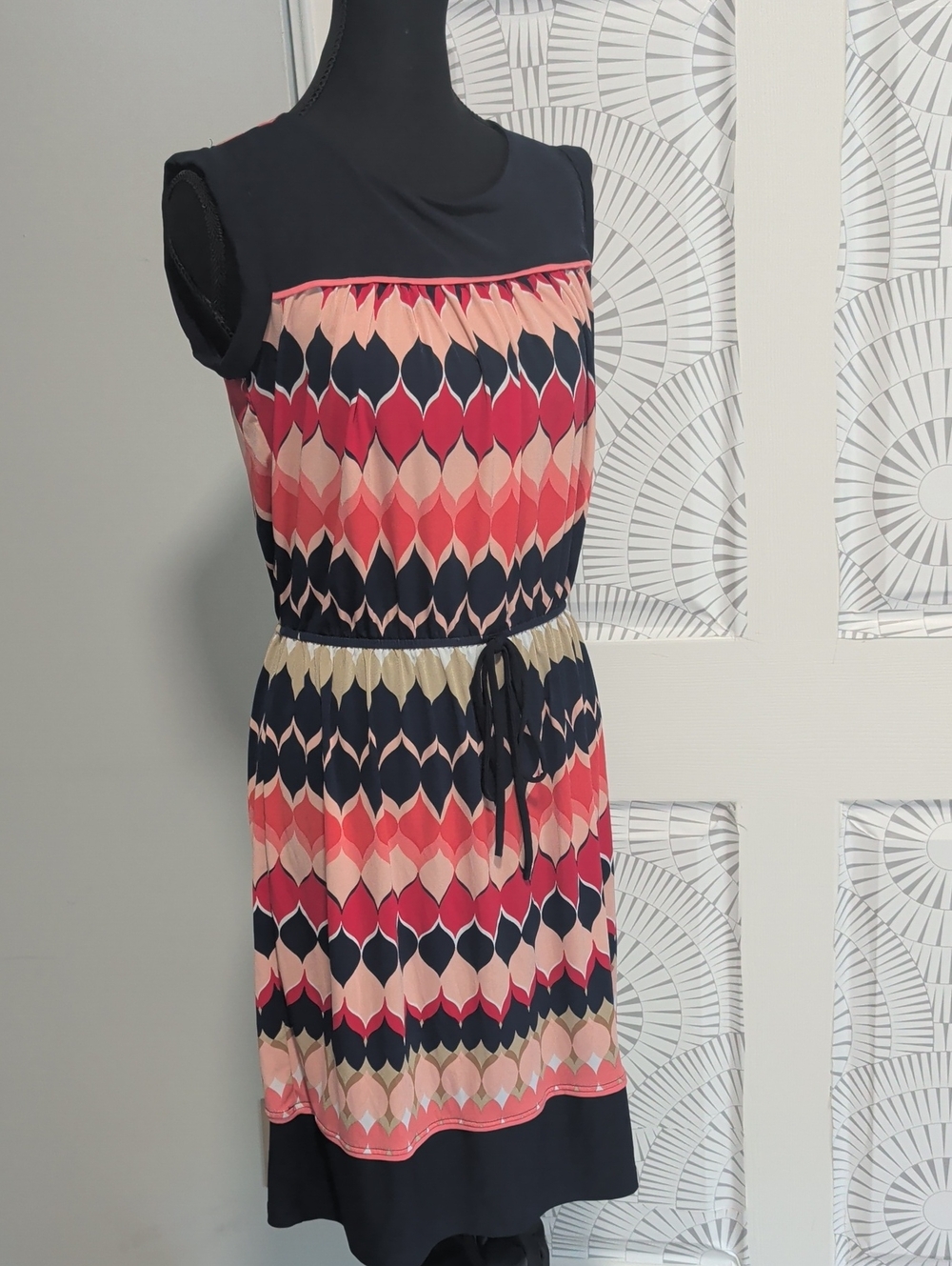 Geometric Print Shift Dress